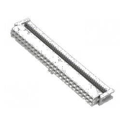 Conector IDC mufă mamă 50 PIN 1,27mm pentru cablu-bandă 2,5A | Electronic-mag.ro | Componente Electronice