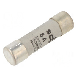 Siguranţă gG 6A 500VAC 440VDC 14x51mm cupru | Electronic-mag.ro | Componente Electronice