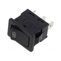 Rocker Switch SPST 2 ON-OFF 16A/250VAC 6A/28VDC LED 13x19,2mm | Electronic-mag.ro | Componente Electronice