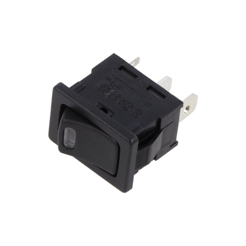 Rocker Switch SPST 2 ON-OFF 16A/250VAC 6A/28VDC LED 13x19,2mm | Electronic-mag.ro | Componente Electronice