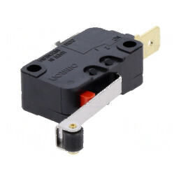 Microîntrerupător SNAP ACTION 16A 250VAC cu manetă și rolă | Electronic-mag.ro | Componente Electronice