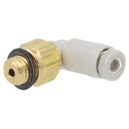Racord push-in filet M5 unghi 90° 1÷10bar | Electronic-mag.ro | Componente Electronice