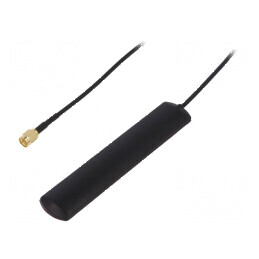 Antenă GSM 2dBi lineară 50Ω pentru cablu RG174 115x22x5mm | Electronic-mag.ro | Componente Electronice