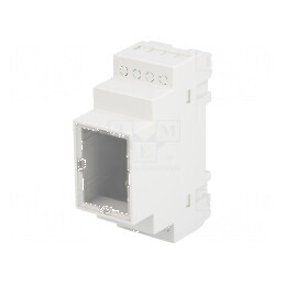 Carcasă pentru șină DIN 90mm x 35mm x 65mm ABS gri UL94V-0 | Electronic-mag.ro | Componente Electronice