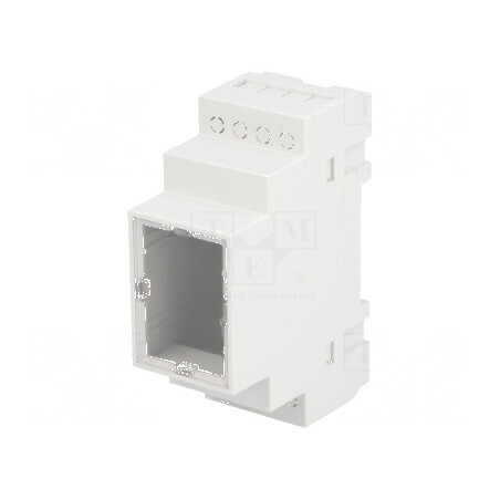 Carcasă pentru șină DIN 90mm x 35mm x 65mm ABS gri UL94V-0 | Electronic-mag.ro | Componente Electronice