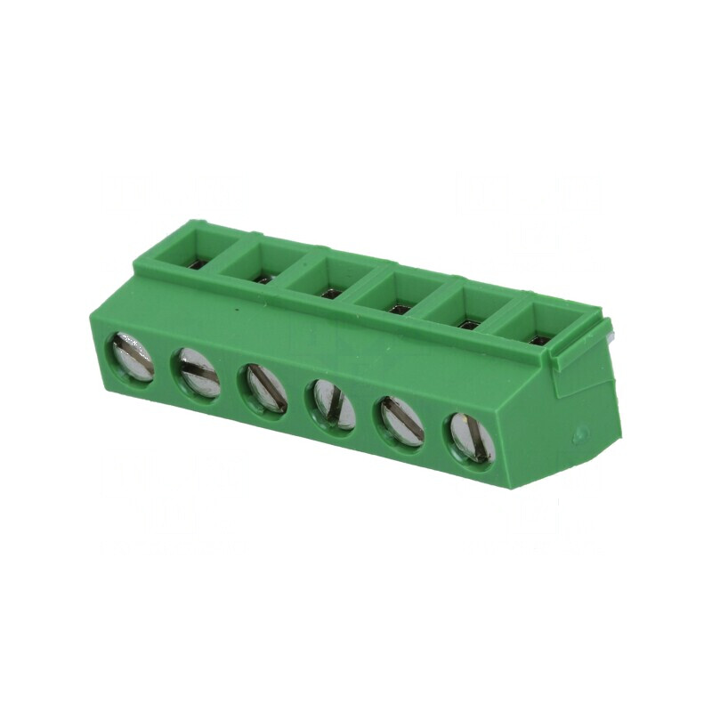Regletă de conexiuni PCB 90° 6 piste 5mm 13,5A | Electronic-mag.ro | Componente Electronice Regletă de conexiuni PCB 90° 6 piste 5mm 13,5A | Electronic-mag.ro | Componente Electronice