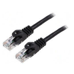 Cabluri Patch U/UTP 5e CCA PVC Negru 10m 26AWG | Electronic-mag.ro | Componente Electronice
