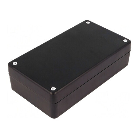 Carcasă universală ABS neagră 84mm x 154mm x 42mm | Electronic-mag.ro | Componente Electronice