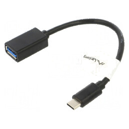 Cablu adaptor USB 3.1 A la C 0,15m nichelat | Electronic-mag.ro | Componente Electronice