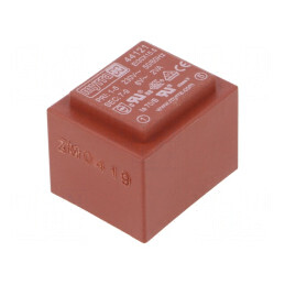 Transformator încapsulat 2VA 230VAC 6V 333mA pentru PCB | Electronic-mag.ro | Componente Electronice