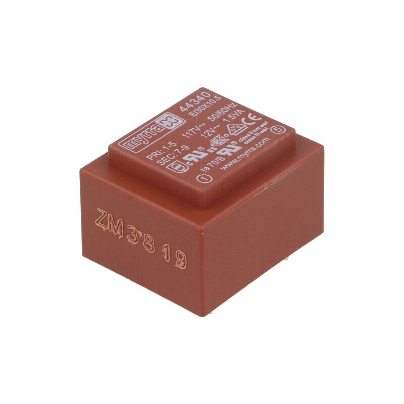 Transformator încapsulat 1,5VA 117VAC 12V 125mA pentru PCB | Electronic-mag.ro | Componente Electronice Transformator încapsulat 1,5VA 117VAC 12V 125mA pentru PCB | Electronic-mag.ro | Componente Electronice