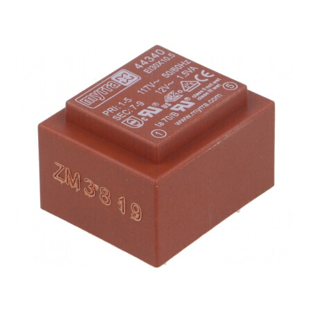Transformator încapsulat 1,5VA 117VAC 12V 125mA pentru PCB | Electronic-mag.ro | Componente Electronice