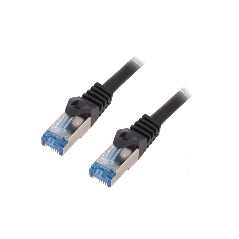 Cablul Patch S/FTP 6a LSZH Negru 1,5m 27AWG | Electronic-mag.ro | Componente Electronice Cablul Patch S/FTP 6a LSZH Negru 1,5m 27AWG | Electronic-mag.ro | Componente Electronice