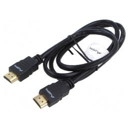 Cablu HDMI 1.4 1m PVC negru 30AWG | Electronic-mag.ro | Componente Electronice