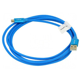 Cablu USB 2.0 A la micro B 1,8m aurit Fire: Cu | Electronic-mag.ro | Componente Electronice