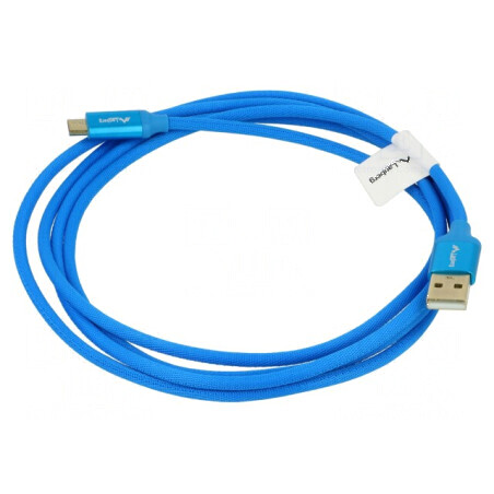 Cablu USB 2.0 A la micro B 1,8m aurit Fire: Cu | Electronic-mag.ro | Componente Electronice