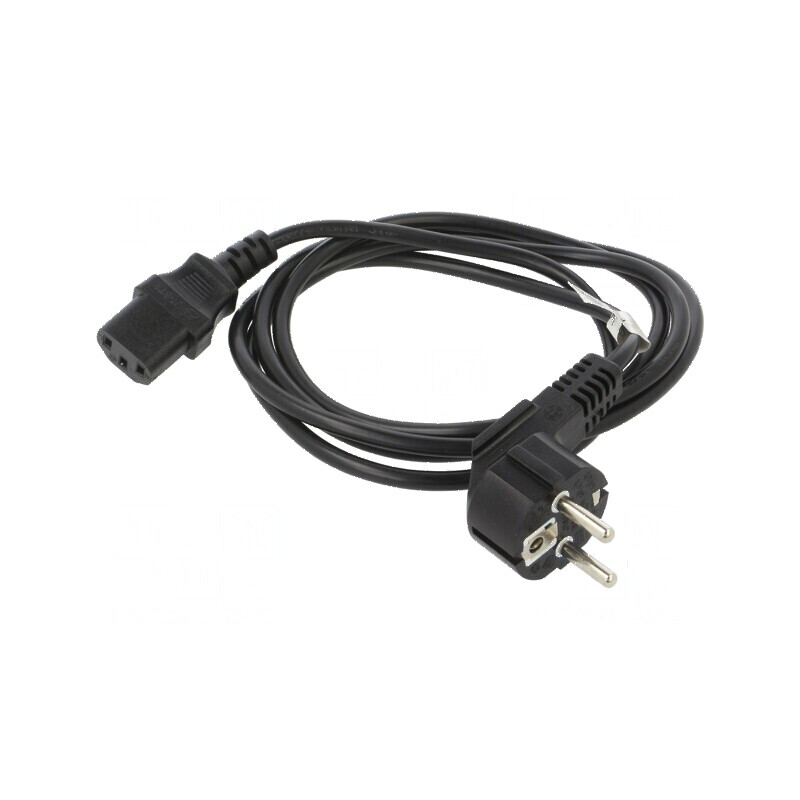 Cablu CEE 7/7 ştecăr unghi IEC C13 mamă PVC negru | Electronic-mag.ro | Componente Electronice Cablu CEE 7/7 ştecăr unghi IEC C13 mamă PVC negru | Electronic-mag.ro | Componente Electronice