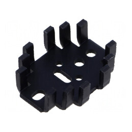 Radiator extrudat U TO3 TO32 TO66 TO9 negru 41,3mm x 33mm | Electronic-mag.ro | Componente Electronice