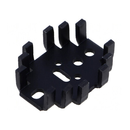 Radiator extrudat U TO3 TO32 TO66 TO9 negru 41,3mm x 33mm | Electronic-mag.ro | Componente Electronice