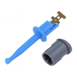 Clips de măsurare cu cârlig 6A 70VDC albastru 33VAC | Electronic-mag.ro | Componente Electronice