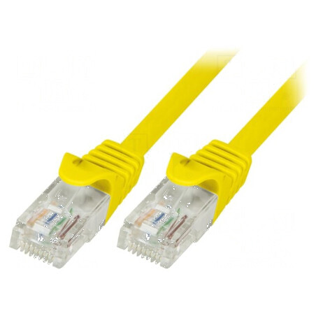 Cabluri patch U/UTP 5e litat CCA PVC galben 7,5m 26AWG | Electronic-mag.ro | Componente Electronice