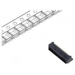 Conector cablu-placă soclu tată PIN 30 DF51K 2mm SMT | Electronic-mag.ro | Componente Electronice