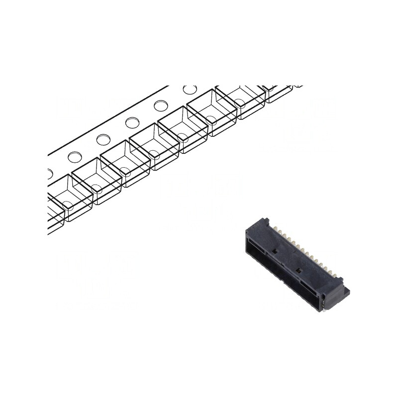Conector cablu-placă soclu tată PIN 30 DF51K 2mm SMT | Electronic-mag.ro | Componente Electronice Conector cablu-placă soclu tată PIN 30 DF51K 2mm SMT | Electronic-mag.ro | Componente Electronice