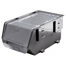 Cuvă neagră cu capac transparent 198x118x94mm | Electronic-mag.ro | Componente Electronice