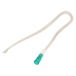 Lampă neon concav verde 220VDC 220VAC Ø6mm | Electronic-mag.ro | Componente Electronice