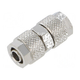 Conector filetabil inline pentru îmbinare max. 15bar din alamă nichelată | Electronic-mag.ro | Componente Electronice