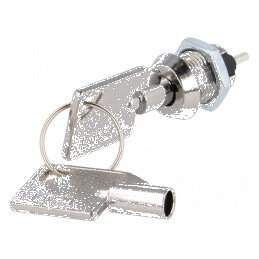 Comutator cu Cheie Poz.i Stab 2 Pini SPST 90° | Electronic-mag.ro | Componente Electronice