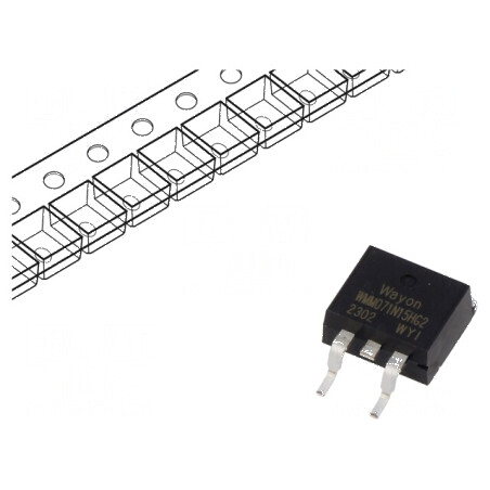 Tranzistor N-MOSFET Unipolar TO263 | Electronic-mag.ro | Componente Electronice