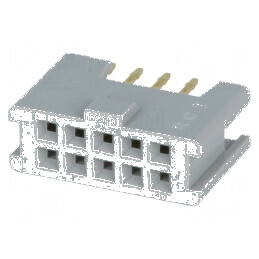 Conector IDC soclu mamă 10 PIN THT aurit 3A 2,54mm | Electronic-mag.ro | Componente Electronice