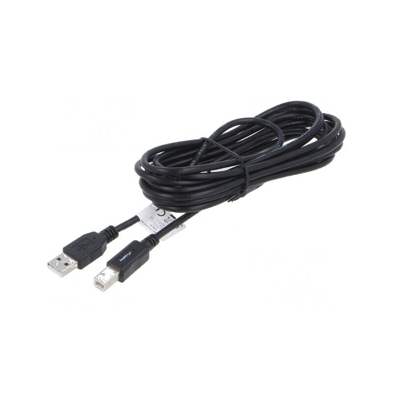 Cablu USB 2.0 A la B aurit 3m negru | Electronic-mag.ro | Componente Electronice Cablu USB 2.0 A la B aurit 3m negru | Electronic-mag.ro | Componente Electronice