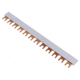 Bară colectoare 10mm² 1 Poli 400V 63A tip pieptene PVC | Electronic-mag.ro | Componente Electronice