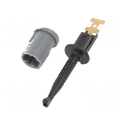 Clips de măsurare cu cârlig 6A 60VDC negru aurit | Electronic-mag.ro | Componente Electronice