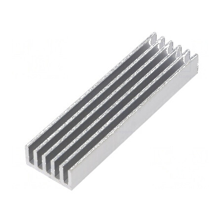 Radiator extrudat cu aripioare naturale 75mm x 21mm x 10mm | Electronic-mag.ro | Componente Electronice