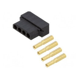 Conector cablu-cablu/PCB mufă mamă PIN 4 Datamate L-Tek 800V | Electronic-mag.ro | Componente Electronice