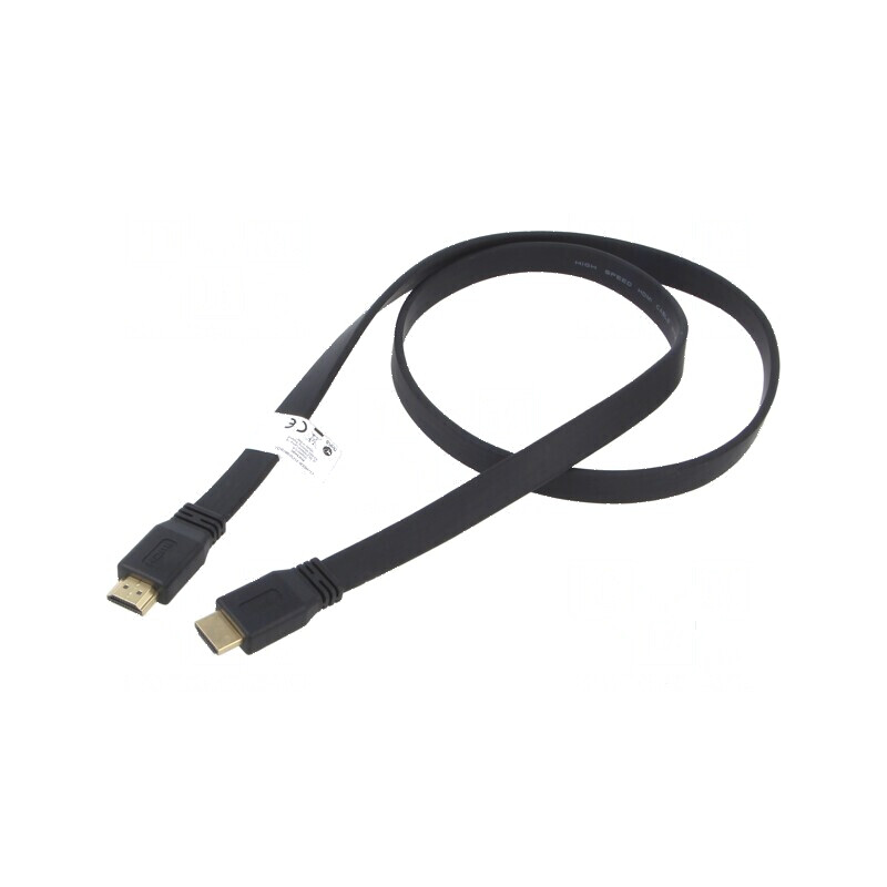 Cablu HDMI 2.0 1m negru PVC 28AWG | Electronic-mag.ro | Componente Electronice Cablu HDMI 2.0 1m negru PVC 28AWG | Electronic-mag.ro | Componente Electronice