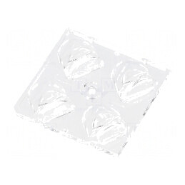 Lentilă LED pătrată transparentă 8mm | Electronic-mag.ro | Componente Electronice