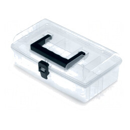 Container colectiv cu partiții transparent 245x150x85mm NUN | Electronic-mag.ro | Componente Electronice