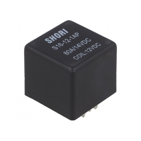 Releu electromagnetic SPST-NO 12VDC 80A S16 75Ω PCB | Electronic-mag.ro | Componente Electronice