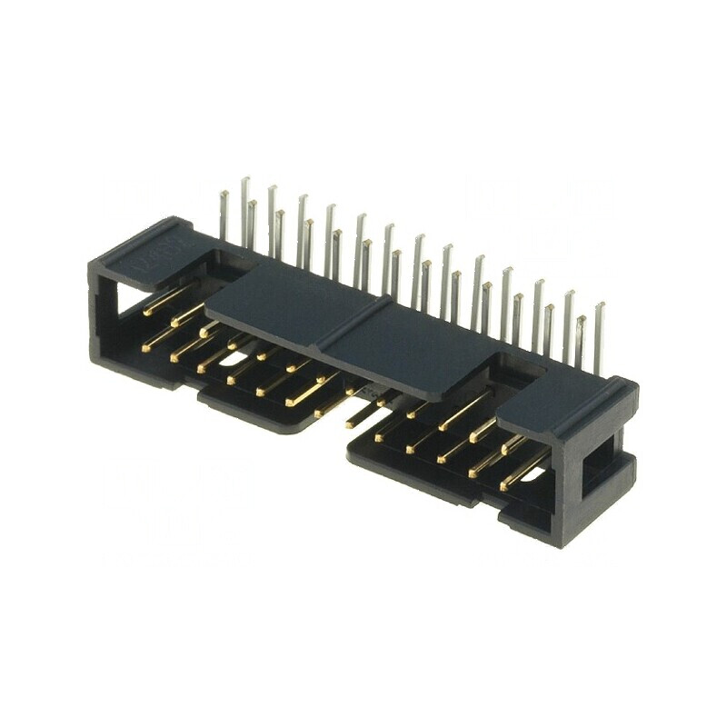 Conector IDC soclu tată 26 pini unghi 90° THT pentru PCB | Electronic-mag.ro | Componente Electronice Conector IDC soclu tată 26 pini unghi 90° THT pentru PCB | Electronic-mag.ro | Componente Electronice