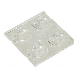 Lentilă LED pătrată transparentă 10mm | Electronic-mag.ro | Componente Electronice