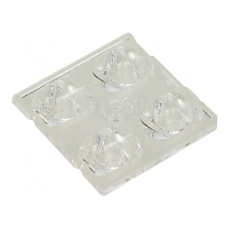 Lentilă LED pătrată transparentă 10mm | Electronic-mag.ro | Componente Electronice
