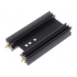 Radiator extrudat SOT32 TO220 TO3P negru 63,5mm 8K/W | Electronic-mag.ro | Componente Electronice