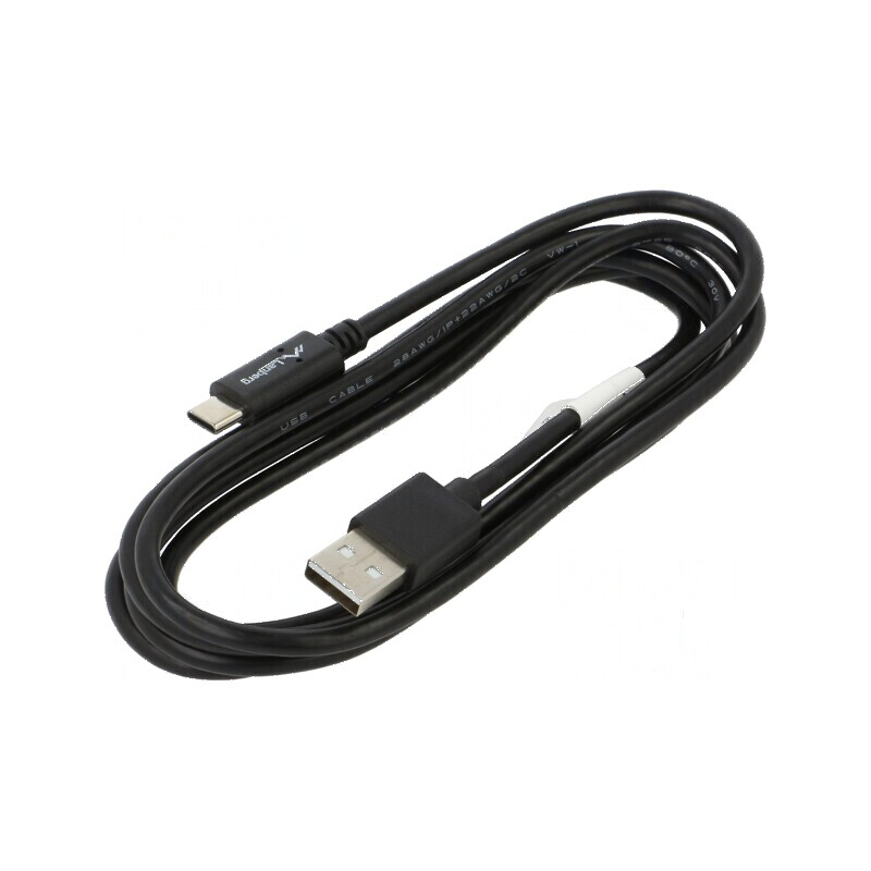 Cablu USB 2.0 A la C 1.8m negru PVC | Electronic-mag.ro | Componente Electronice Cablu USB 2.0 A la C 1.8m negru PVC | Electronic-mag.ro | Componente Electronice
