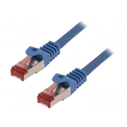 Cabluri Patch S/FTP 6 litat Cu LSZH albastru 1,5m 27AWG | Electronic-mag.ro | Componente Electronice