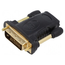 Adaptor DVI-D 24 1 mufă la HDMI soclu negru | Electronic-mag.ro | Componente Electronice