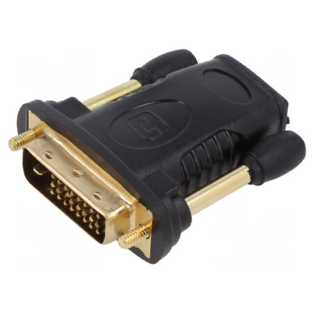 Adaptor DVI-D 24 1 mufă la HDMI soclu negru | Electronic-mag.ro | Componente Electronice